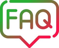 FAQ Creative Icon Design vector