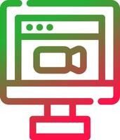 Video Conference Creative Icon Design vector