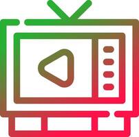 Watching TV Creative Icon Design vector