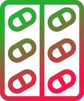 Line Red and Green Gradient vector