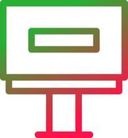 Line Red and Green Gradient vector