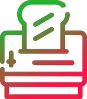 Line Red and Green Gradient vector