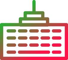 Line Red and Green Gradient vector
