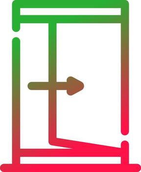 Exit Creative Icon Design vector