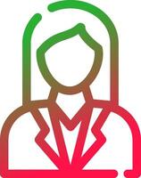 Line Red and Green Gradient vector