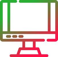 monitorear el diseño de iconos creativos vector