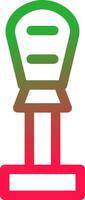 Line Red and Green Gradient vector