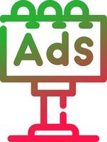 Line Red and Green Gradient vector
