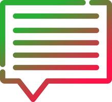 Line Red and Green Gradient vector