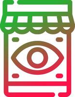 Line Red and Green Gradient vector