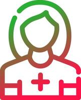 Line Red and Green Gradient vector