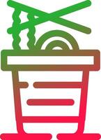 Line Red and Green Gradient vector
