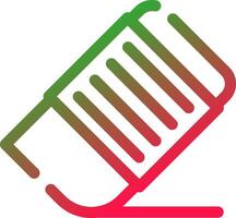 Line Red and Green Gradient vector