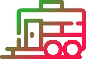 Line Red and Green Gradient vector