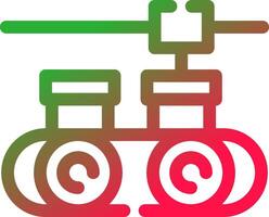 Conveyor Belt Creative Icon Design vector