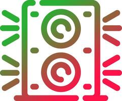 Line Red and Green Gradient vector