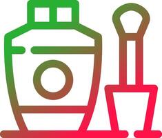 Line Red and Green Gradient vector