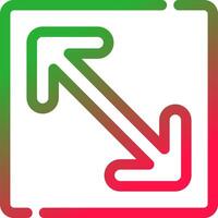 Line Red and Green Gradient vector