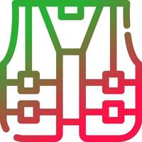 Line Red and Green Gradient vector