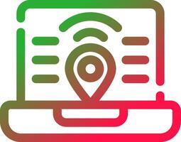 Digital Nomad Hub Creative Icon Design vector