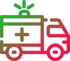 Ambulance Creative Icon Design vector