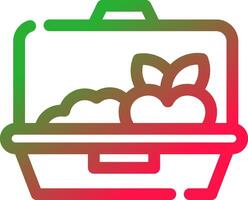 Lunch Box Creative Icon Design vector