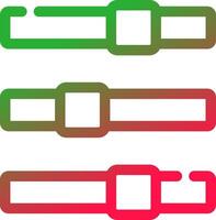 Line Red and Green Gradient vector