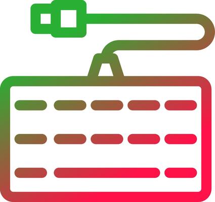 Line Red and Green Gradient