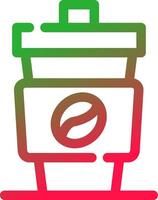 Line Red and Green Gradient vector
