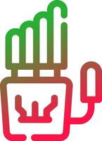 Robot Hand Creative Icon Design vector