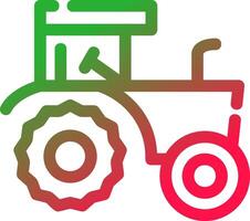 diseño de icono creativo de tractor vector