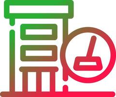 Line Red and Green Gradient vector
