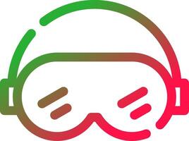 Ski Goggles Creative Icon Design vector