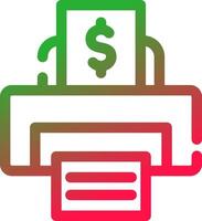 Line Red and Green Gradient vector