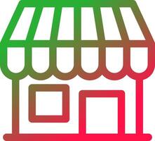 Line Red and Green Gradient vector