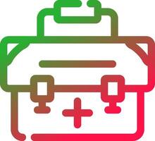 Line Red and Green Gradient vector