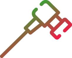 Line Red and Green Gradient vector