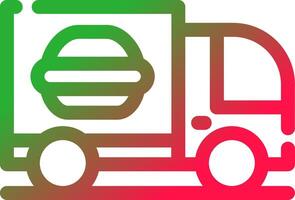 Line Red and Green Gradient vector