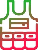 Line Red and Green Gradient vector
