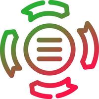 Line Red and Green Gradient vector