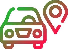 Car Location Creative Icon Design vector