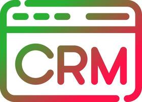 crm creativo icono diseño vector