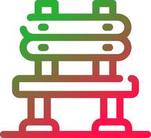 Line Red and Green Gradient vector