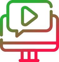 Video Tutorial Creative Icon Design vector