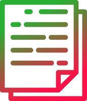 Line Red and Green Gradient vector