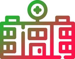 Line Red and Green Gradient vector
