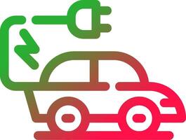 Electric Car Creative Icon Design vector