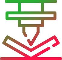 Bending Creative Icon Design vector