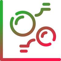 Line Red and Green Gradient vector