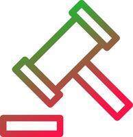 Line Red and Green Gradient vector